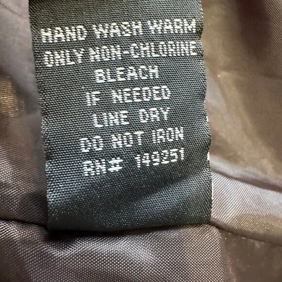 Baccini Jacket Dark Brown Womens M Faux Leather Full Zip Classic Fit Motorcycle - Picture 6 of 9